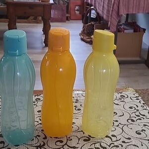 Set of  three Eco Tupperware Bottles.